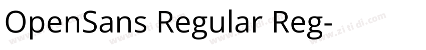OpenSans Regular Reg字体转换